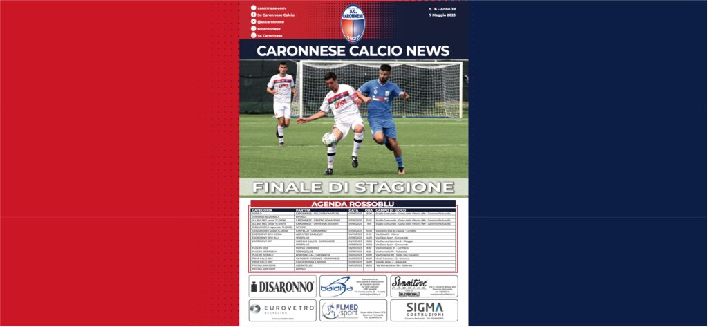 Uscito il nuovo numero di CARONNESE CALCIO NEWS